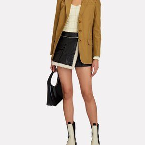 Tibi Tan Blazer Size 0 with Lapel Cutouts